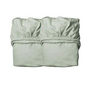 Lot de 2 draps housse junior sauge