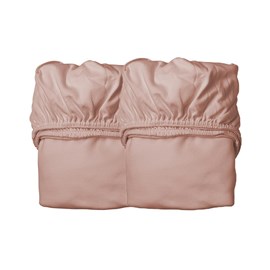 Lot de 2 draps housse junior rose