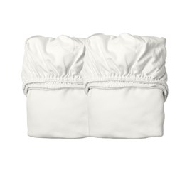 Lot de 2 draps housse junior blanc