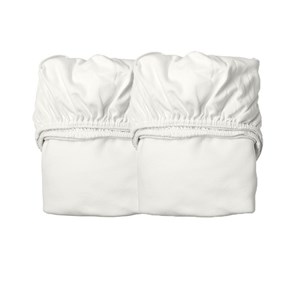 Lot de 2 draps housse junior blanc