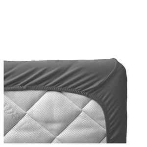 Lot de 2 draps housse bébé gris