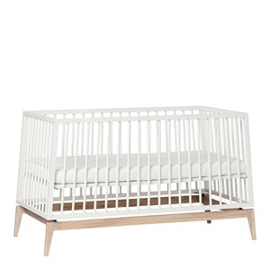 Lit bébé luna 140x70 cm blanc-chêne