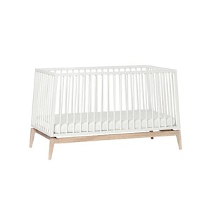 Lit bébé luna 140x70 cm blanc-chêne