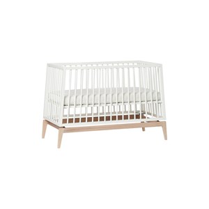 Lit bébé luna 120x60 cm blanc-chêne