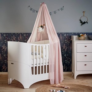 Classic voile de lit bébé rose pastel