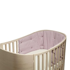 Classic tour de lit en coton rose pastel