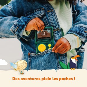 Lunii - pack flam baladeur audio et coque antichocs verte ? Pour enfant dès 7