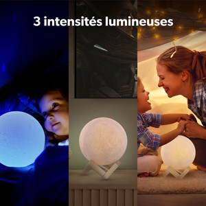 Lampe veilleuse et enceinte déco lune