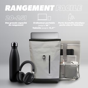 Sac à dos rollup imperméable 20-25l