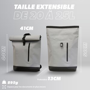 Sac à dos rollup imperméable 20-25l
