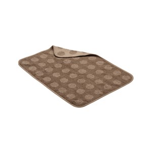 Serviette matty en coton dots mocca