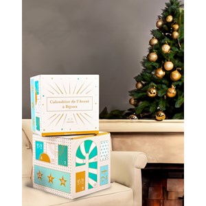 Calendrier de l’avent bijoux noël argenté