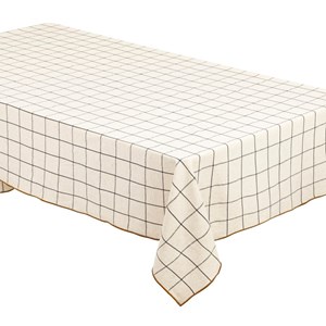 Nappe à carreaux 150x250 coton et lin