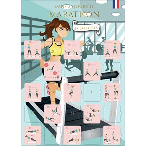 Calendrier de l'avant marathon 25 jours