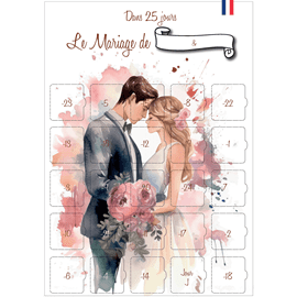 Calendrier de l'avant mariage 25 jours