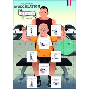 Calendrier musculation homme 25 jours