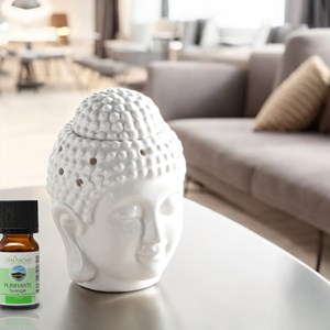 Brûle parfum série céramy - dhyana blanc