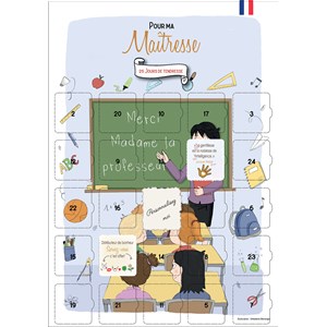 Calendrier de l'avent maitresse 25 mots