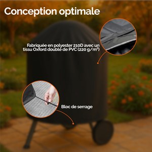 Bâche barbecue - 70 x 90 cm