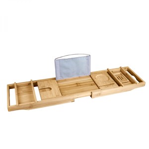 Plateau de baignoire en bambou
