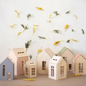 Maison de poupées aimantée kaki l