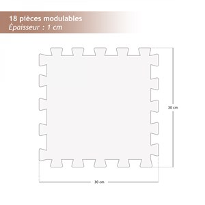 Tapis de sol, puzzle - 18 pièces -