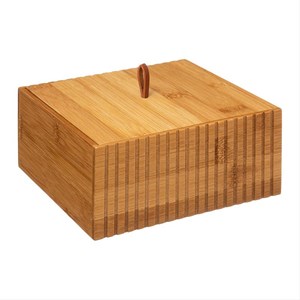 Boîte de rangement bambou pour coton