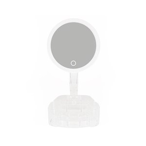 Miroir led pivotant et rangement bijoux