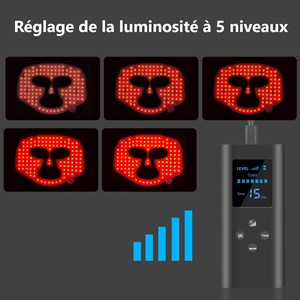 Masque led visage luminotherapie
