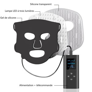 Masque led visage luminotherapie