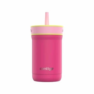 Tasse à paille en métal rose fushia 35cl