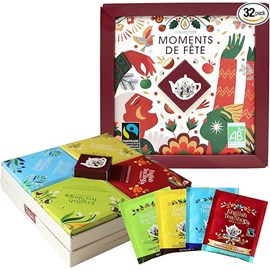 Coffret cadeaux de thés bio 32 sachets