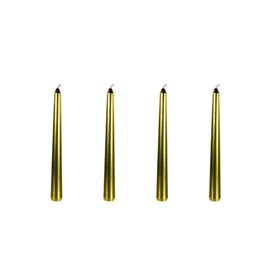 Bougie chandelle métal lisse (lot 4)