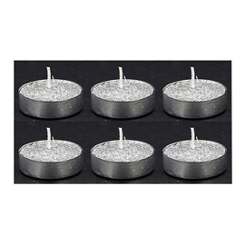 Bougie chauffe-plat rouge (lot de 6)