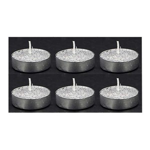 Bougie chauffe-plat rouge (lot de 6)