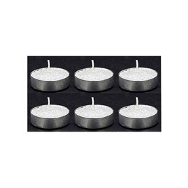 Bougie chauffe-plat blanc (lot de 6)