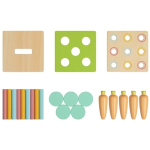 Jouet à encastrer bois carottes