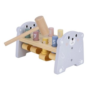 Jeu marteau ours en bois avec chiffres