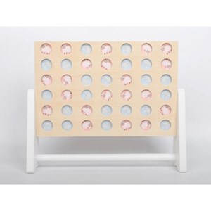 Tic tac toe jeu en bois pastel