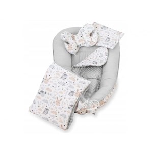 Ensemble cocon bébé lièvre hibou