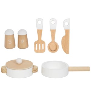 Cuisine en bois avec four beige