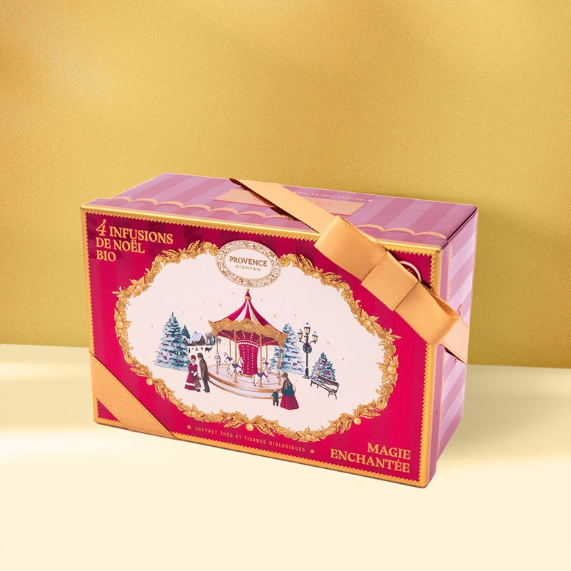Coffret métal 4 infusions de noël bio* – magie enchantée