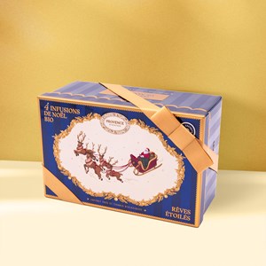 Coffret métal 4 infusions de noël bio* – rêves étoilés