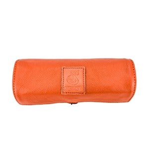 Trousse bijoux cuir emma orange