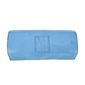 Trousse bijoux cuir emma bleu
