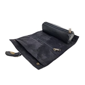 Trousse bijoux cuir emma noir