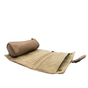 Trousse bijoux cuir emma beige