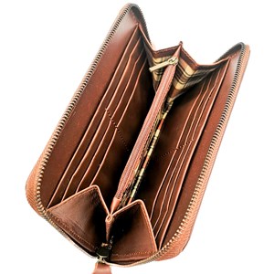 Portefeuille cuir ami café