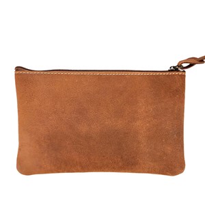 Trousse plate cuir dany camel