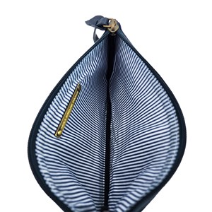 Trousse plate cuir dany marine